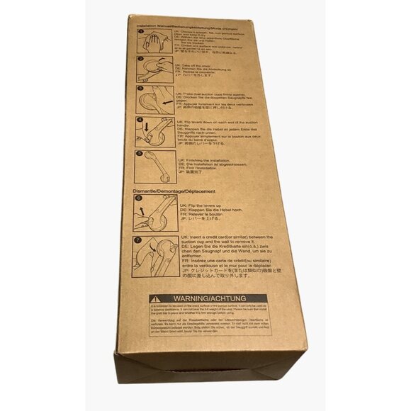 2 Grab Bar Safety Handles 110 Kg Support Capacity Shower Bathtubs Seniors - Picture 11 of 11